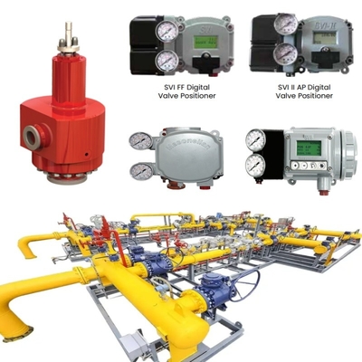 วาล์วควบคุม Flanged ซามสัน PN1.6 ~ 42MPa ANSI 150 ~ 2500LB ด้วยโคนิคหรือ O แหวนที่นั่ง DN15 ~ DN600