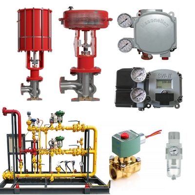 วาล์วสลับสกิด Masoneilan 71000 วาล์วควบคุม 87/88 เครื่องดําเนิน SVI FF/SVI-3 ACSO วาล์วซอลีนอยด์ SMC เครื่องควบคุมความดัน