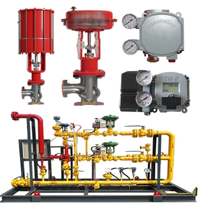 วาล์วสลับสกิด Masoneilan 71000 วาล์วควบคุม 87/88 เครื่องดําเนิน SVI FF/SVI-3 ACSO วาล์วซอลีนอยด์ SMC เครื่องควบคุมความดัน