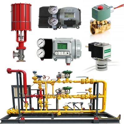 วาล์วสลับสกิด Masoneilan 71000 วาล์วควบคุม 87/88 เครื่องดําเนิน SVI FF/SVI-3 ACSO วาล์วซอลีนอยด์ SMC เครื่องควบคุมความดัน