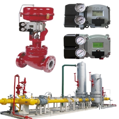 Masoneilan 41005 เครื่องควบคุมความดัน วาล์วควบคุมการไหลของ Flanged กับ SVI-2/SVI-3 Actuators