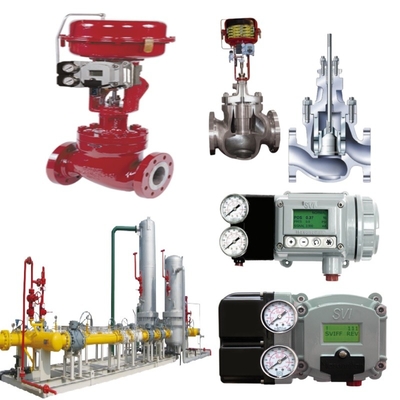 Masoneilan 41005 เครื่องควบคุมความดัน วาล์วควบคุมการไหลของ Flanged กับ SVI-2/SVI-3 Actuators