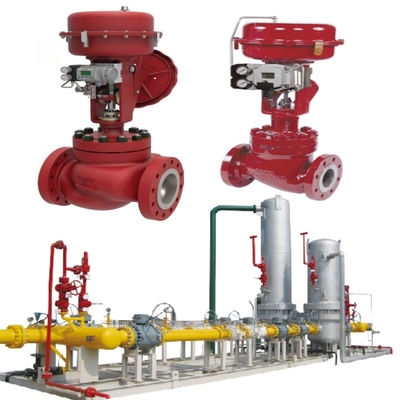 Masoneilan 41005 เครื่องควบคุมความดัน วาล์วควบคุมการไหลของ Flanged กับ SVI-2/SVI-3 Actuators