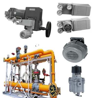 วาล์วแก๊สธรรมชาติ Skid Masoneilan 37002 ซีรี่ย์วาล์วควบคุมกระพริก SVI2 SVI3 4700E วัลล์วตําแหน่ง 496 สวิตช์หมุน