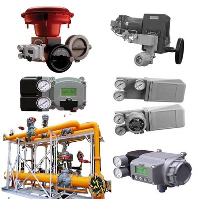 วาล์วแก๊สธรรมชาติ Skid Masoneilan 37002 ซีรี่ย์วาล์วควบคุมกระพริก SVI2 SVI3 4700E วัลล์วตําแหน่ง 496 สวิตช์หมุน