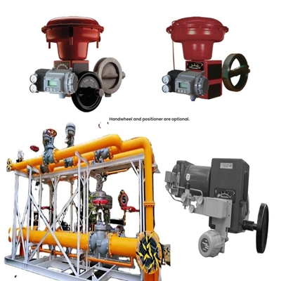 วาล์วแก๊สธรรมชาติ Skid Masoneilan 37002 ซีรี่ย์วาล์วควบคุมกระพริก SVI2 SVI3 4700E วัลล์วตําแหน่ง 496 สวิตช์หมุน
