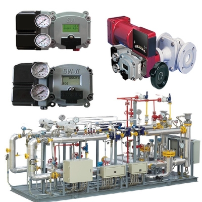 วาล์วก๊าซธรรมชาติสกิด โดย Masoneilan 31000 วัลล์วควบคุม SVI II AP SVI3 วัลล์ววางตําแหน่ง ASCO
