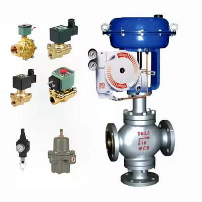 วาล์วควบคุมปนูเมติกเส้นตรงกับ Flowserve LOGIX 3200MD 520MD DIGITAL HART VALVE POSITIONER ในคลังวาล์ว Flowserve