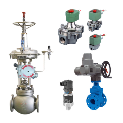 วาล์วควบคุมของจีนที่มี Flowserve 3200MD ซีรีส์ Positioner วาล์วดิจิตอลและ ASCO Solenoid วาล์วในสต๊อก