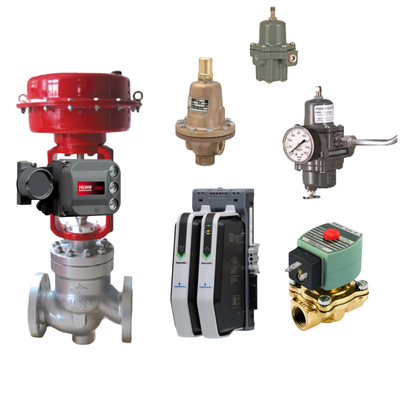 อุตสาหกรรม ASCO วาล์ว Solenoid กับ Emerson Fisher DVC6200 Double Acting กับ Feedback ระบบควบคุมตําแหน่งวาล์วดิจิตอล