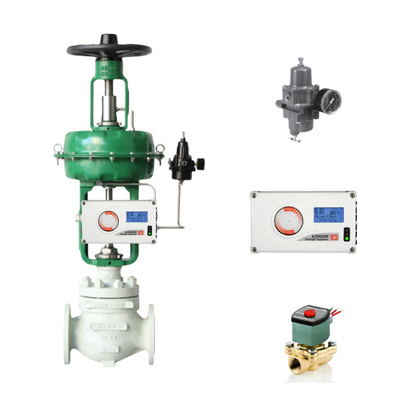 Flowserve Valve Positioner 3800 520MD 3200MD กับ ASCO Solenoid Valves สําหรับ Pneumatic Control Ball Valve