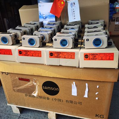 Samson ควบคุมวาล์วโลก 3241 พร้อม 3277 ตัวกระตุ้นแบบนิวเมติกและ Masoneilan SVI2 21113111 ตัวกำหนดตำแหน่งวาล์ว 4708 regula