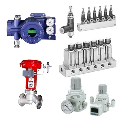 แท้และแท้ Schneider Foxboro SRD960 ซีรีส์ SRD960-BHQDSN7EDZF วาล์ว Positioner และ Delixi Solenoid SMC ฟิลเตอร์ปรับความดัน