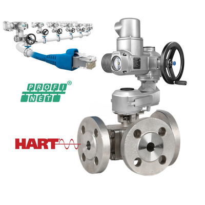 คาร์บอนสแตนเลส วัสดุร่างกาย อิเล็กทรริกวาล์ว Actuator SA07.2 SA07.6 SA14.2 SA10.2 SA16.2 กับ AM ระบบควบคุมและ GST กล่องเกียร์กับวาล์วลูกจีน