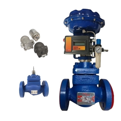 Spirax Sarco Control Valve KE73 พร้อม Fisher DVC2000 Positioner และ Flanged Steam Trap FT14/FT44/FTS14-10/TD32F DN40 Spirax Sarco Steam Trap