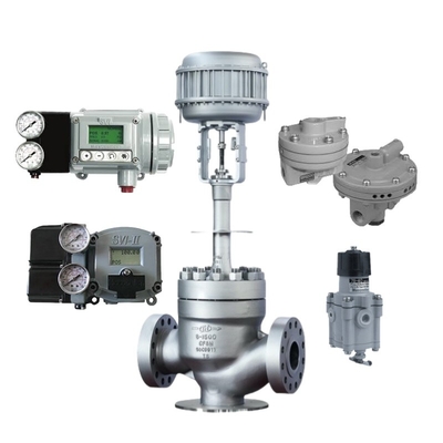 กล่องนําทางด้านบนแบบมุมตรง ด้วยเครื่องวางวาล์ว Masoneilan SVI2 และเครื่องควบคุม 78-40 เหมาะสําหรับพลังงานไฟฟ้า