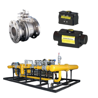 คลื่น KTM EB1 OM-2 วาล์วลูกกลอง Keystone เครื่องดําเนินงาน Fisher DVC6200 HC เครื่องตั้งตําแหน่งการกระทําเดียวสําหรับสกิด