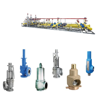 กระถาง Booster Skid With Pressure Relief Valves Crosby สปริงตรงทํางานสําหรับก๊าซธรรมชาติ