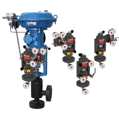 วาล์วควบคุมปนูเมติก VRG วาล์วควบคุมเส้น Fisher DVC6200 ระบบควบคุมตําแหน่ง Asco วาล์วโซเลนอยด์สําหรับก๊าซธรรมชาติ
