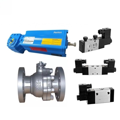 สต็อค Neles K Series Limit Switch Double Acting B1 Valmet Piston Type Quarter Turn เครื่องดําเนินอากาศที่มีวาล์วลูกบอล