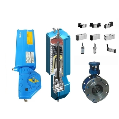 สต็อค Neles K Series Limit Switch Double Acting B1 Valmet Piston Type Quarter Turn เครื่องดําเนินอากาศที่มีวาล์วลูกบอล