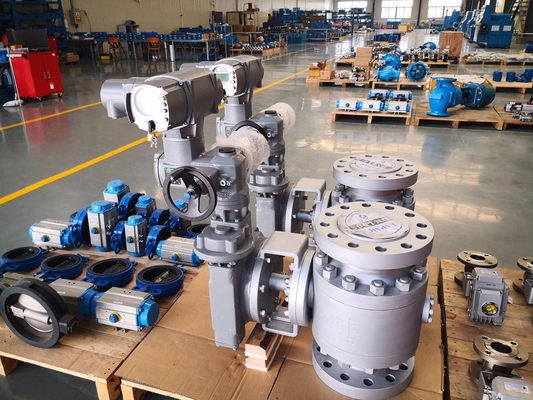 ชาวจีน A2000 Electric Axial Flow Valve ผู้ผลิต OEM AUMA Electric Valve Actuator น้ํามันและก๊าซ