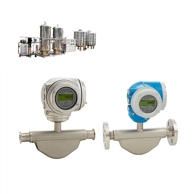 เครื่องวัดกระแสน้ําหนัก Coriolis ระยะกลาง น้ํายา ก๊าซ Proline Promass E 300 Endress+Hauser เครื่องวัดกระแสน้ําหนัก Coriolis ดิจิตอล