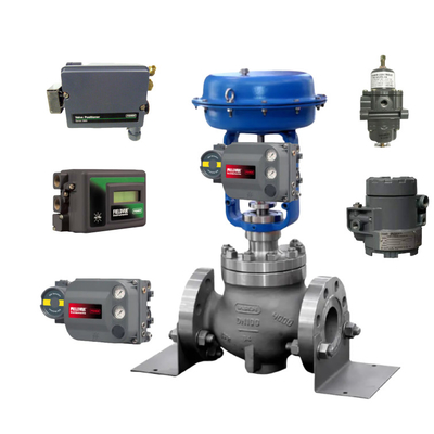 วาล์วควบคุมและเครื่องตั้งตําแหน่งใหม่ FISHER DVC2000/DVC6200 Spirax Pneumatic Actuator PN9000