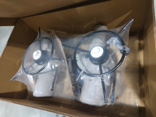 วาล์วผีเสื้อขนาดใหญ่ของแบรนด์จีน พร้อมแอคชูเอเตอร์ไฟฟ้า Rotork IQ3 และกล่องเกียร์ IB