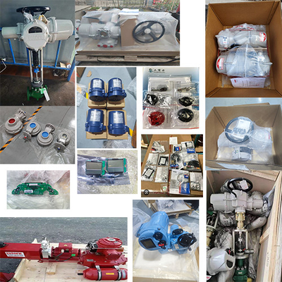 วาล์วควบคุมบอลวาล์วแบรนด์จีน พร้อมแอคชูเอเตอร์ไฟฟ้าแบบหมุน ROM Rotork พร้อมระบบควบคุมท้องถิ่น