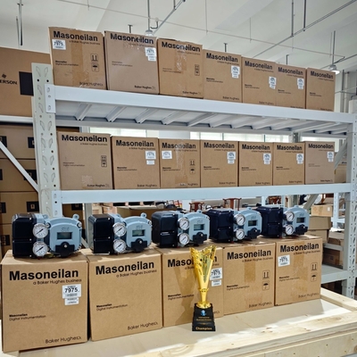 เครื่องตั้งตําแหน่งวาล์วสมาร์ท Masoneilan SVI2 ของแท้ จีน วัลล์วควบคุมความดันที่ปรับประสานได้เพียง 1 ที่นั่งสําหรับการควบคุมกระบวนการ