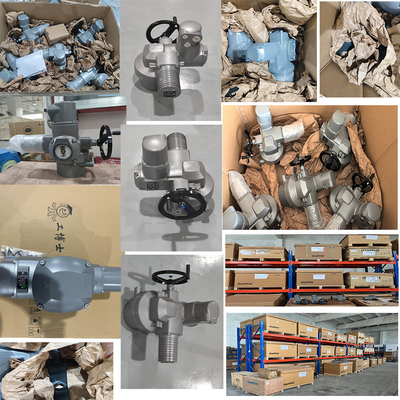 แอคชูเอเตอร์ไฟฟ้าแบบเส้นตรง AUMA สำหรับวาล์ว SA และ LE พร้อม AC AM Auma Controls สำหรับวาล์วควบคุมอุณหภูมิสูงของจีน