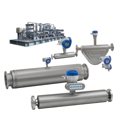 เครื่องวัดการไหลแบบ Coriolis Krohne OPTIMASS 1400 สำหรับวัดการไหลของของเหลวและก๊าซ อุปกรณ์วัดการไหลแบบมวล Coriolis สำหรับควบคุมกระบวนการ