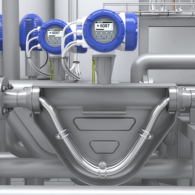 เครื่องวัดการไหลแบบ Coriolis Krohne OPTIMASS 1400 สำหรับวัดการไหลของของเหลวและก๊าซ อุปกรณ์วัดการไหลแบบมวล Coriolis สำหรับควบคุมกระบวนการ