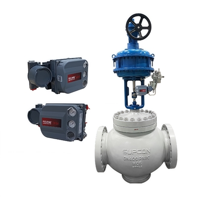 วาล์วควบคุมแบบสมดุลแรงดันนำร่องกรงใหม่เอี่ยม แบบที่นั่งเดี่ยว Fisher DVC2000 DVC6200 ตัวควบคุมวาล์วดิจิทัล
