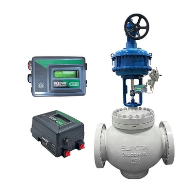 วาล์วควบคุมแบบสมดุลแรงดันนำร่องกรงใหม่เอี่ยม แบบที่นั่งเดี่ยว Fisher DVC2000 DVC6200 ตัวควบคุมวาล์วดิจิทัล