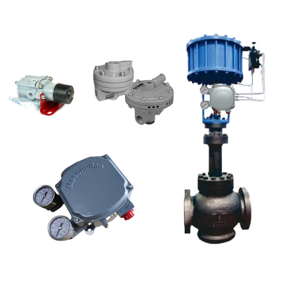 วาล์วควบคุมการไหลแบบนิวเมติกของจีน ปรับแต่งได้ Masoneilan SVI1000 Valve Positioner BR400 Booster Relay 78-40 Air Filter Regulator