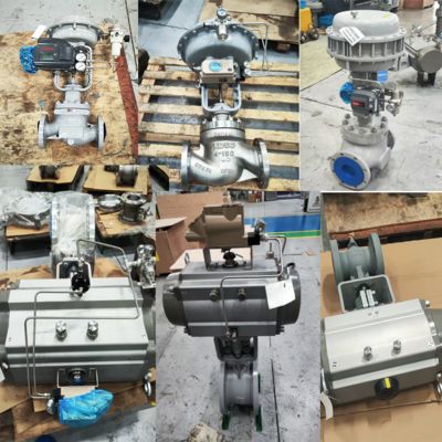 วาล์วควบคุมของจีนด้วย KTM PNEUMATIC ACTUATORS AW AWN และ KOSO EPA800 EPB 800 EPC800 วัลล์ววางตําแหน่งและ Fisher 67cfr กําหนดการกรอง