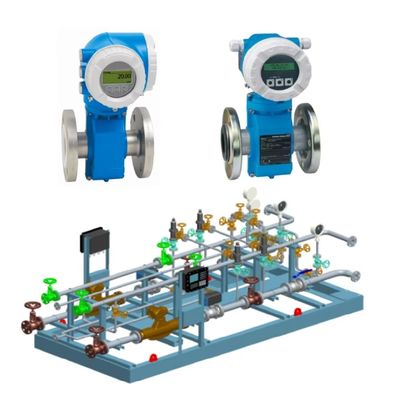 ชุดสกีดกระบวนการทางเคมีใหม่เอี่ยม และเครื่องวัดการไหลแบบแม่เหล็กไฟฟ้า Endress+Hauser Proline Promag P 300 E+H รุ่น 5P3B25 5P3B40