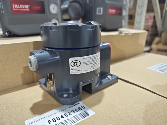วาล์วควบคุมนิวเมติกของจีน พร้อมตัวควบคุมวาล์ว Fisher DVC6205+DVC6215 เซ็นเซอร์ระยะไกลแบบแยกส่วน