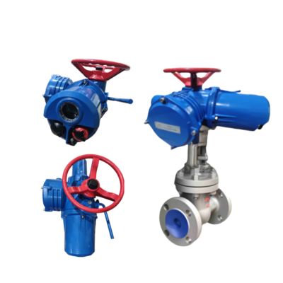 วาล์วประตูไฟฟ้าอัจฉริยะสำหรับอุตสาหกรรม Peckwomy PWMON Series ตัวกระตุ้นวาล์วไฟฟ้าแบบหลายรอบ การควบคุมอัตโนมัติ