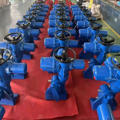 วาล์วประตูไฟฟ้าอัจฉริยะสำหรับอุตสาหกรรม Peckwomy PWMON Series ตัวกระตุ้นวาล์วไฟฟ้าแบบหลายรอบ การควบคุมอัตโนมัติ