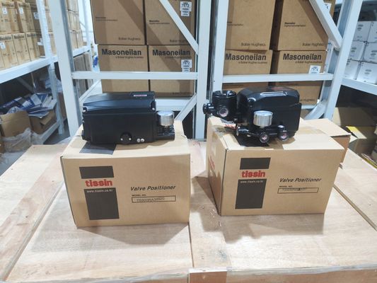 วาล์วควบคุมไฟฟ้าพร้อม Tissin Smart Valve Positioner TS600 Series Pneumatic Positioners และ Asco Solenoid Valve