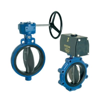คีย์สโตน F990 ซีรี่ย์ พนูเมติก Butterfly Valve Flange DN25-DN300