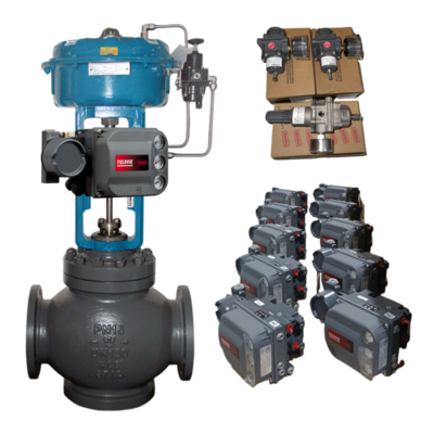 Emerson ASCO Solenoid Valve กับ Fisher DVC6200 Double Acting กับ Feedback เครื่องควบคุมวาล์วดิจิตอล Positioner กับวาล์วควบคุมจีน