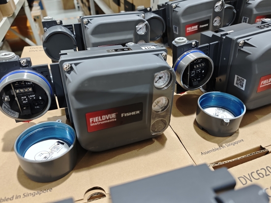 Emerson ASCO Solenoid Valve กับ Fisher DVC6200 Double Acting กับ Feedback เครื่องควบคุมวาล์วดิจิตอล Positioner กับวาล์วควบคุมจีน