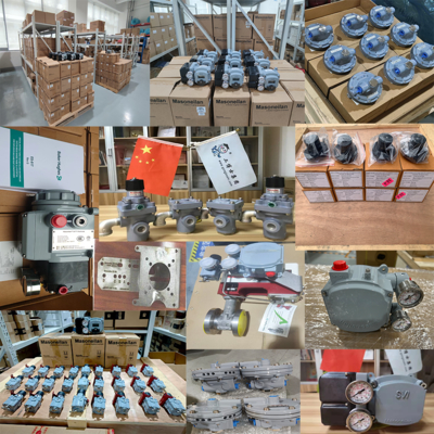 วาล์วควบคุมแบบ Globe พร้อม Intelligent Electrical Valve Positioner Masoneilan SVI1000/G/IM/PR ของแท้, ตัวควบคุมแรงดันและกรองอากาศ 78-40 78-80