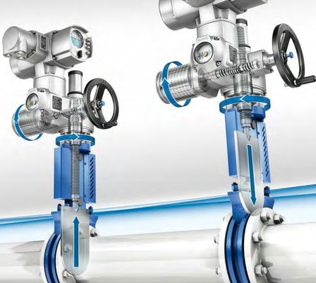 แอคชูเอเตอร์วาล์วไฟฟ้า AUMA SA+GS พร้อมเกียร์บ็อกซ์ แรงบิด 34-13500Nm