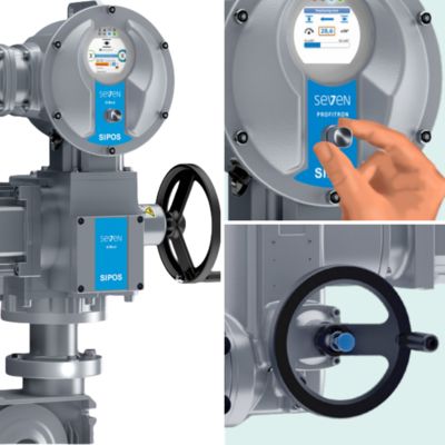SIPOS SEVEN 7 ชุดขับเคลื่อนวาล์วไฟฟ้าปรับความเร็วได้สำหรับการควบคุมวาล์วอัตโนมัติ