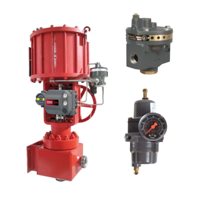 Fisher 2625 Series Volume Booster พร้อมการเชื่อมต่อ 3/4 NPT